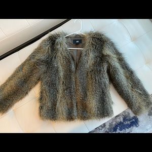 Faux fur H&M coat
